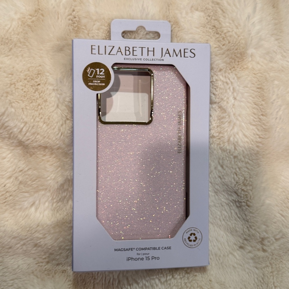 Elizabeth and James Metallic iPhone Case for an I phone 15 pro .